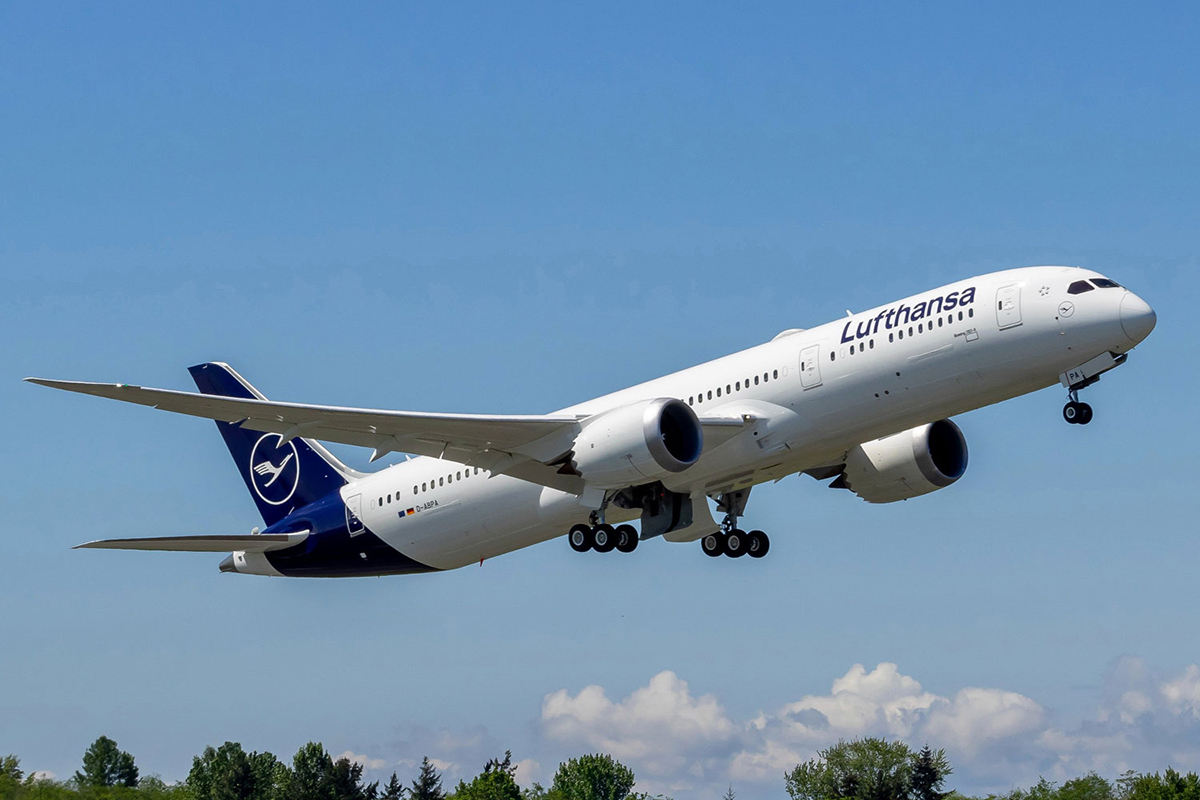 Lufthansa voará com o Boeing 787 para cinco cidades norte-americanas