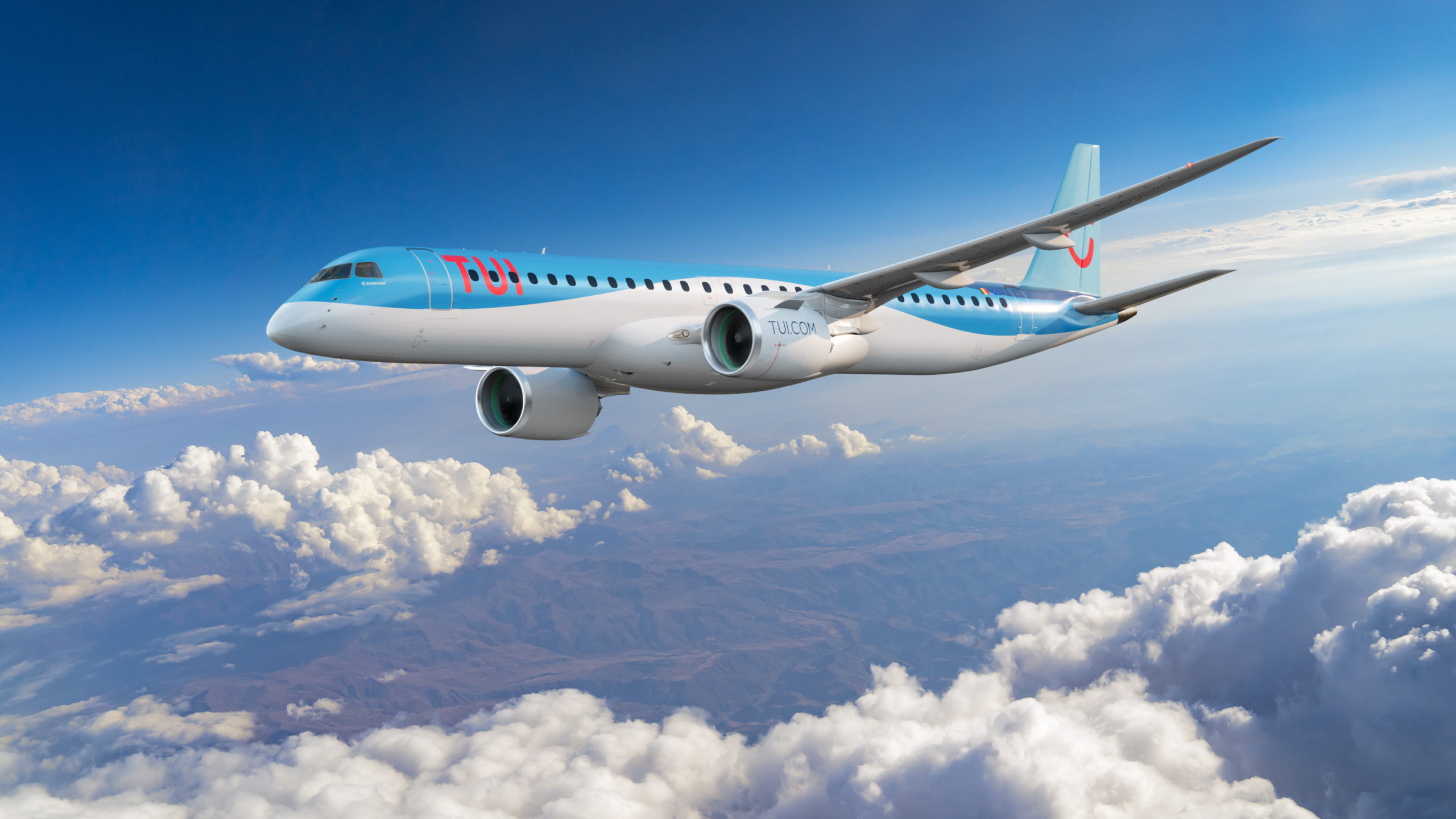 Programa Pool da Embraer dará suporte aos jatos E195-E2 da TUI