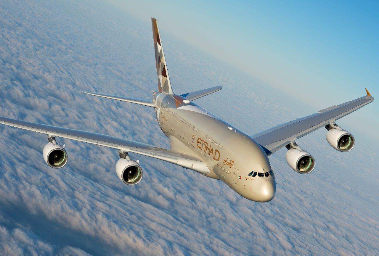 Etihad anuncia 3º voo diário para Londres com o A380
