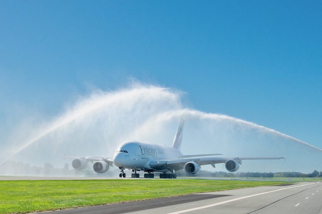 Emirates volta a voar para Christchurch com o A380