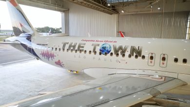 LATAM adesiva Airbus A320neo para o The Town