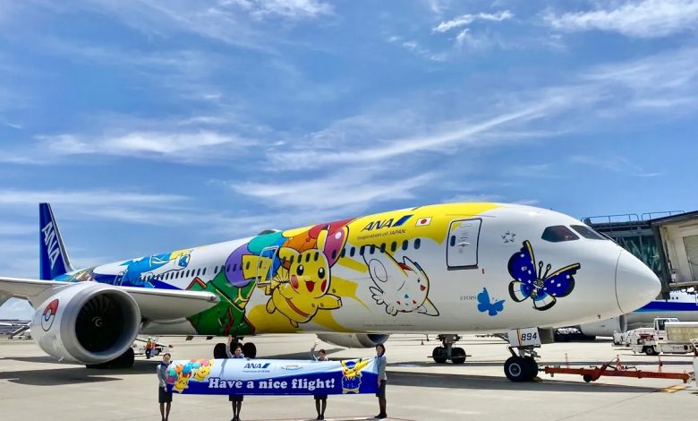 ANA revela Boeing 787 com pintura do Pikachu