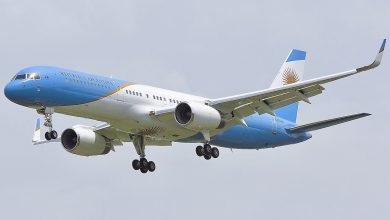 Novo Boeing 757 presidencial da Argentina passará amanhã pelo Brasil