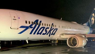 737 da Alaska sofre incidente ao pousar em Santa Ana