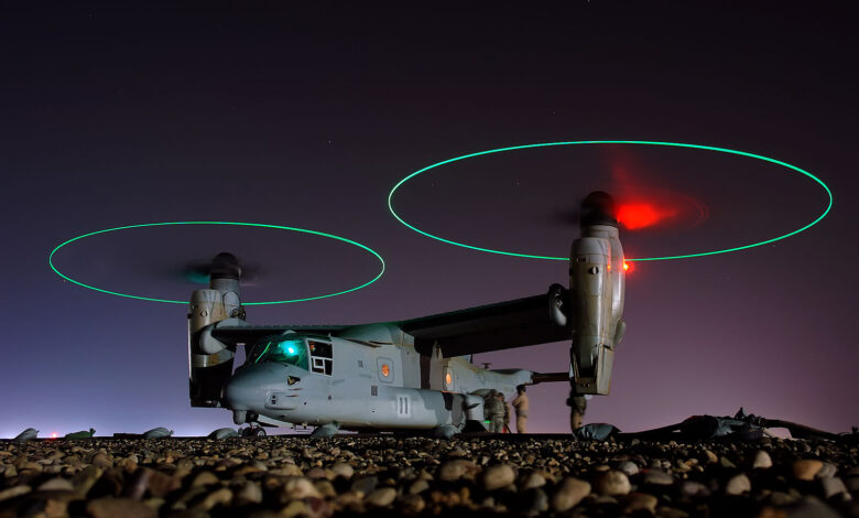 EUA paralisam operações com o V-22 Osprey após acidente no Japão