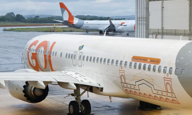 Gol adesiva 737 MAX em homenagem ao Pará
